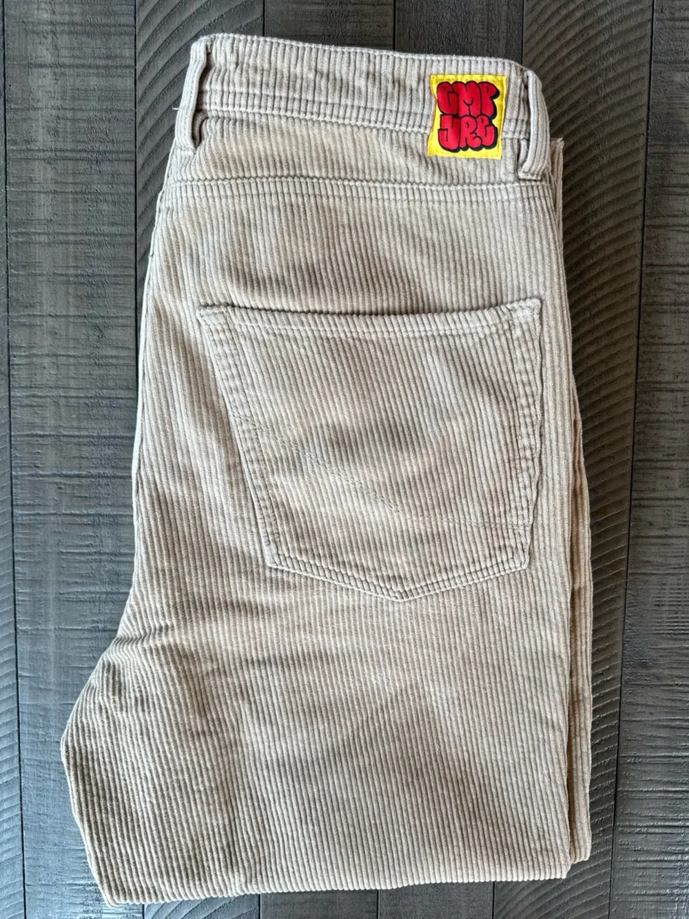 Empyre Relaxed Fit Corduroy - Casual Skater Pants Light Beige Men's Size 34